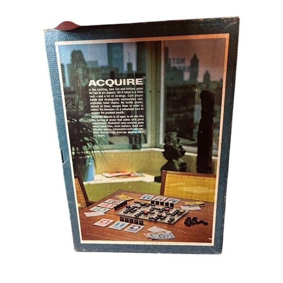 Vintage ACQUIRE 3M Board Game 1968 Bookshelf Game Series vtg Finance Theme - Picture 2 of 9